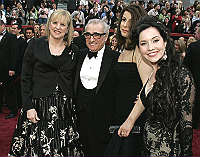 Martin Scorsese con moglie e figlie
